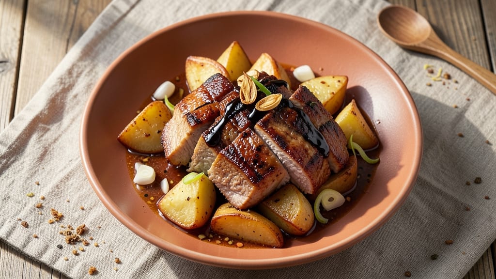 Chinese Pork and Potato Recipe: Wok-Fried Crispy Edges and Silky Centers