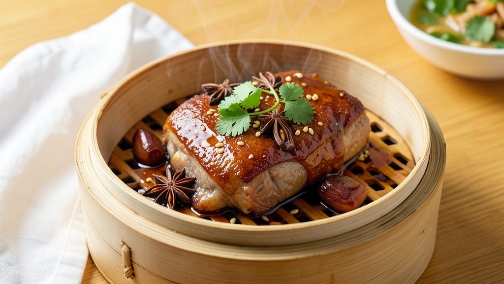 Chinese Steamed Ground Pork Recipe: Fragrant Five-Spice Glossed Bites