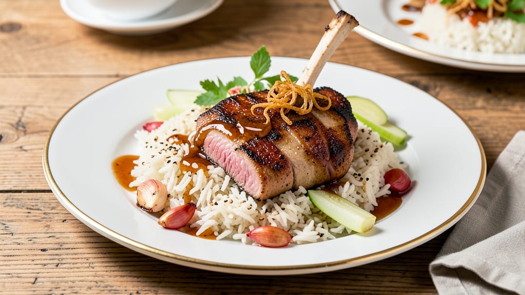Cafe DE Coral Baked Pork Chop Rice Recipe: Caramelized Glaze and Fragrant Jasmine Rice Pairing