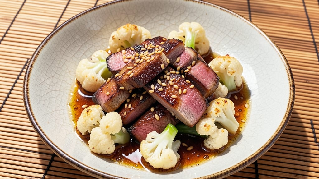 Chinese Pork and Cauliflower Recipe: Five-Spice Roasted Crisp With Silky Steamed Rice