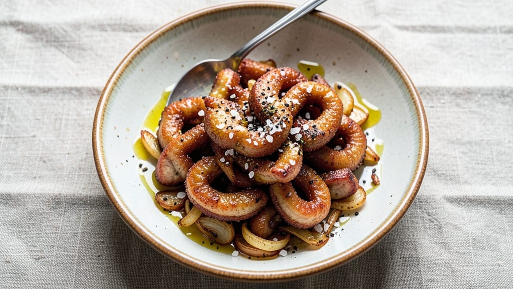 Crispy Pork Intestines Recipe: Crunchy Skin and Tender Meat in One Pan
