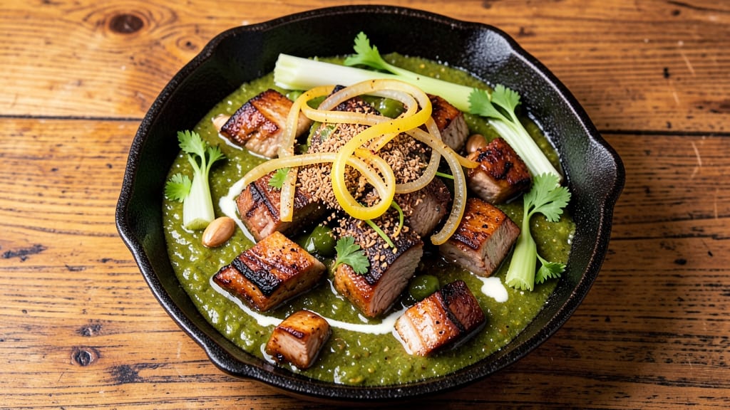 Colorado Pork Green Chili Recipe: Smoky Hatch Pepper Velocity With Celery Crown Crunch