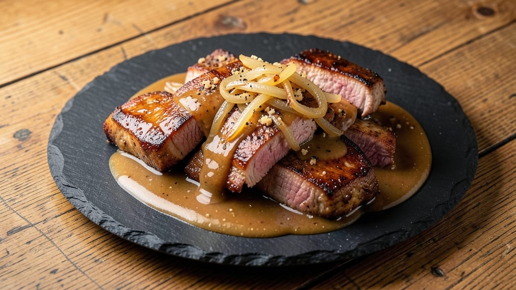 Cajun Ninja Smothered Pork Chops and Onion Gravy Recipe: Spicy-Sweet Pan Gravy That Sticks to Every Bite