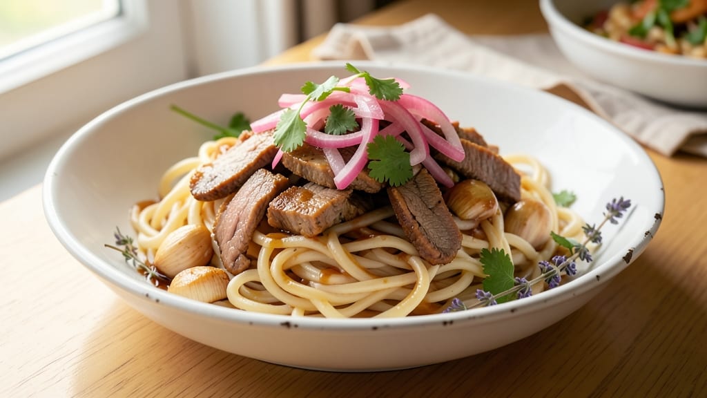Canned Pork and Noodles Recipe: Savory-Onion Crunch in One-Pot Magic