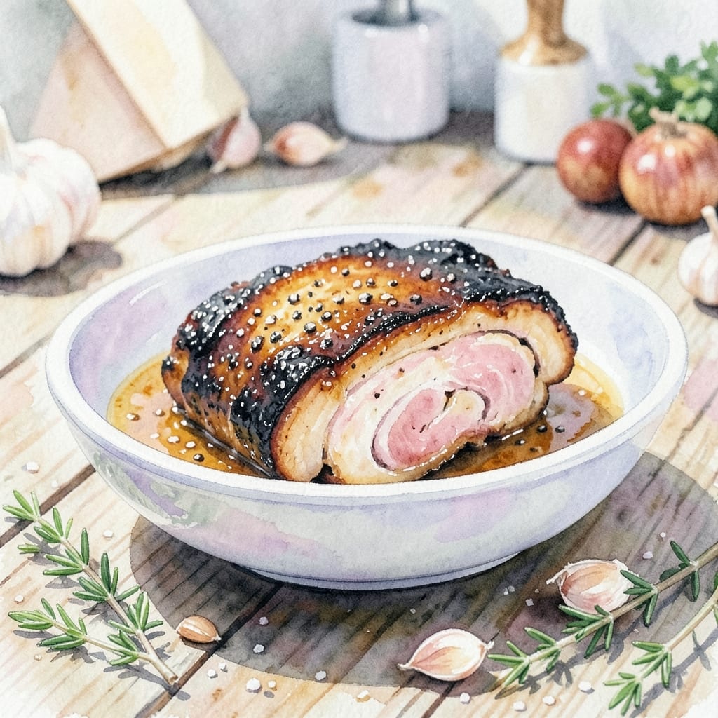 Black Pork Belly Recipe: Smoke-Infused Crispy Bark with Silky Pink Centers