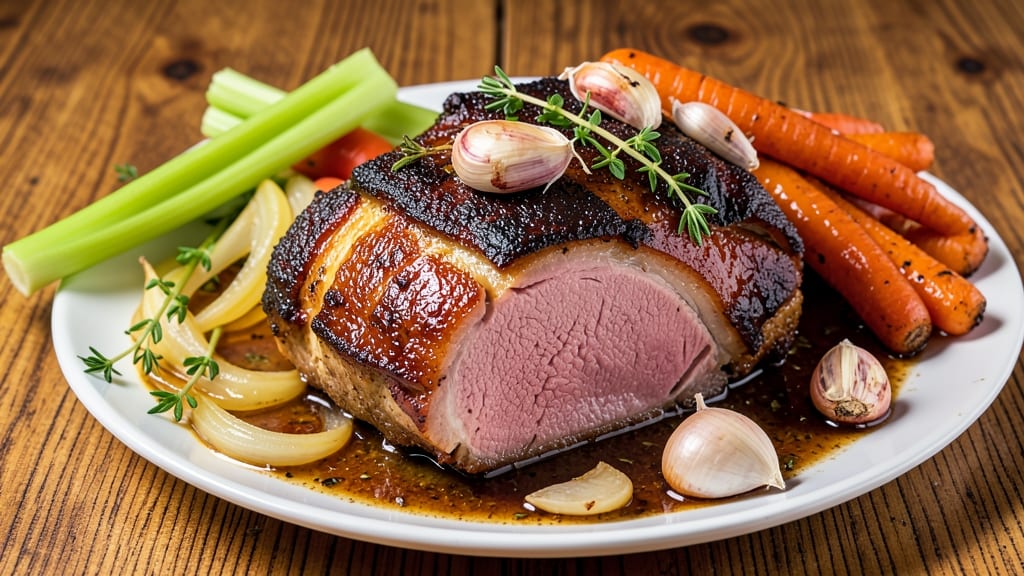Campbell's Pork Roast Recipe: Slow-Cooked Juiciness With Celery Crown Crunch