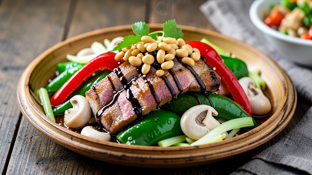 Chinese Pork and Vegetable Stir Fry Recipe: Wok-Heated Crunch and Umami Balance