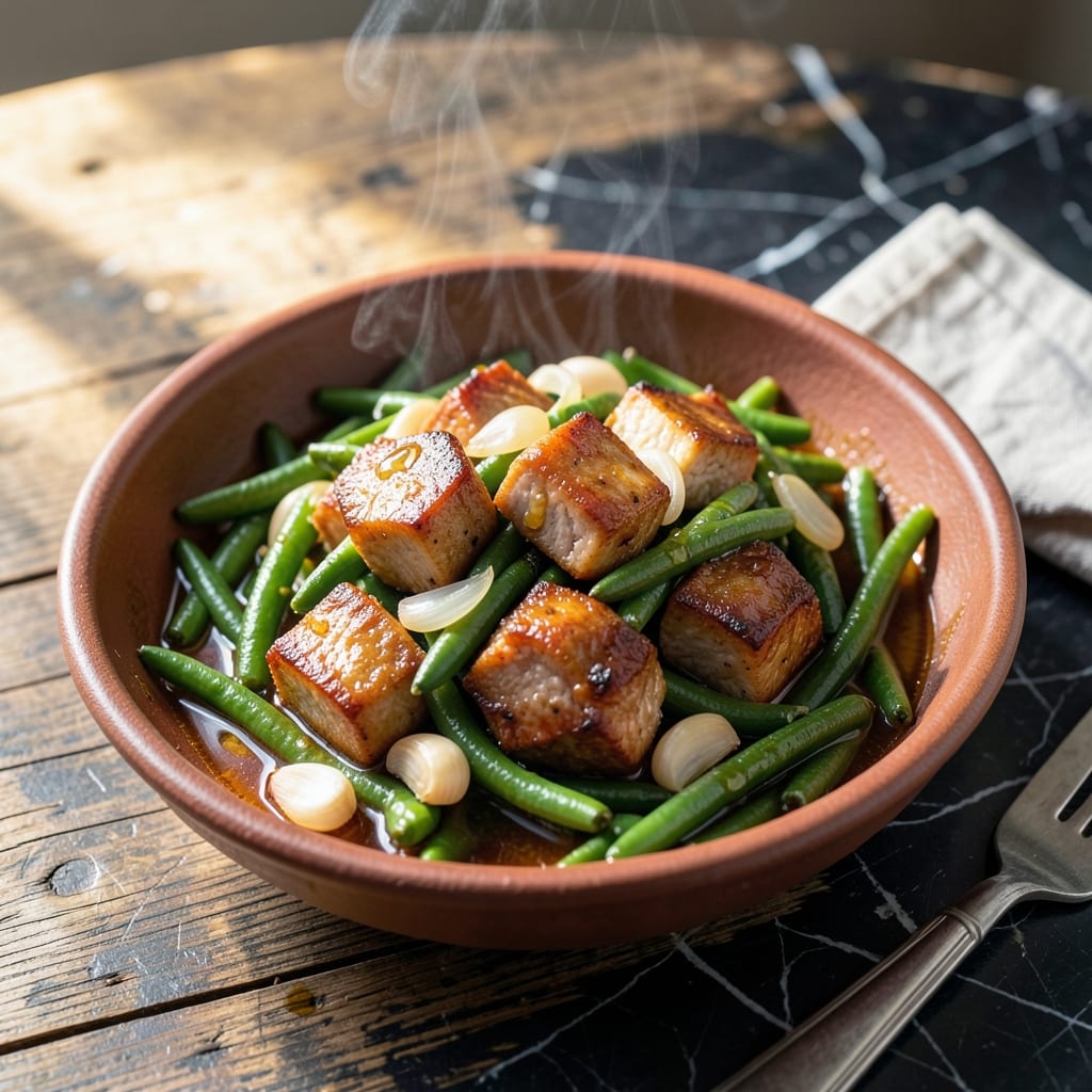 Adobo Sitaw With Pork Recipe: Filipino-Style Green Beans and Pork Stew