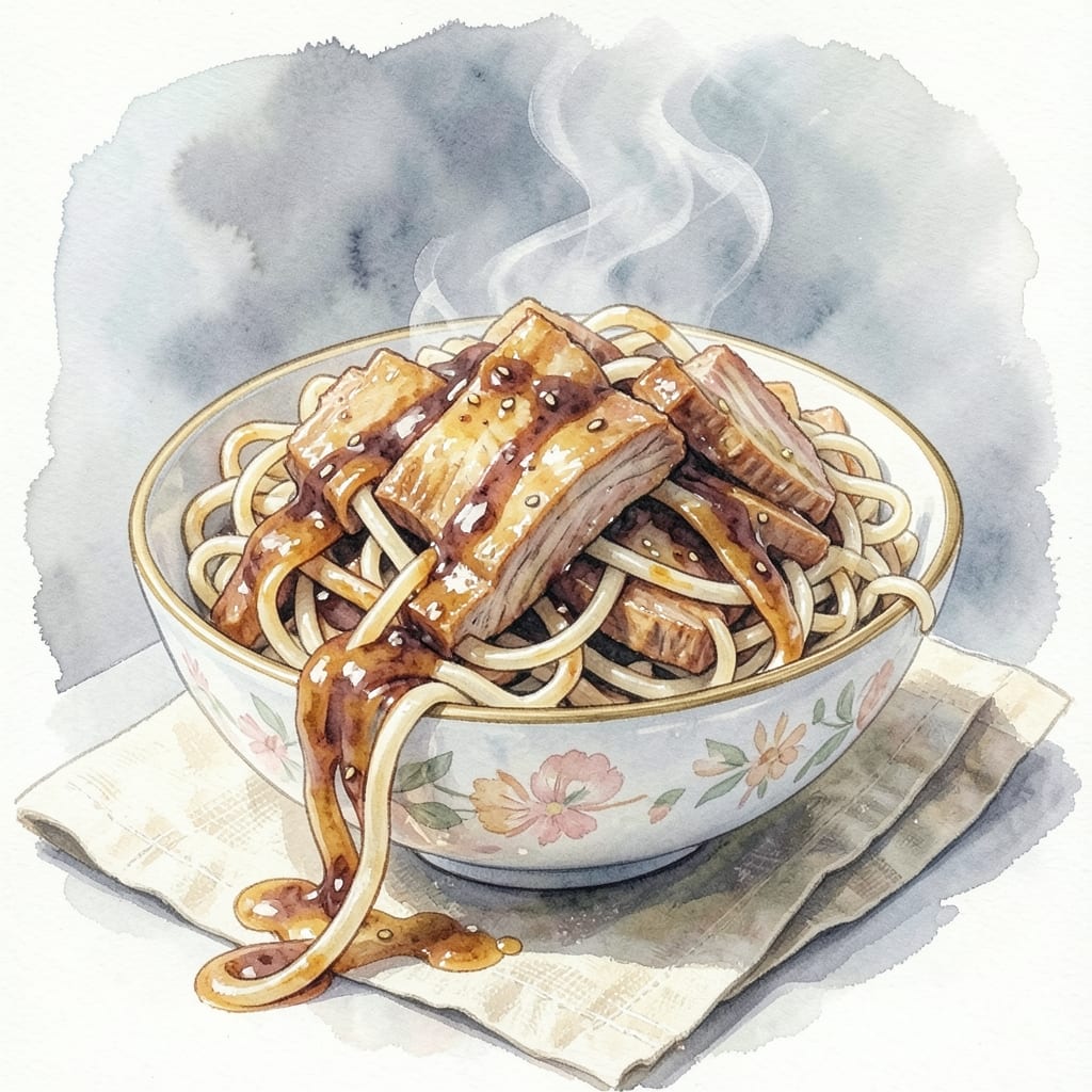 BBQ Pork Chow Mein Recipe: Wok-Tossed Crispy Noodles with Smoky Sweet Pork Bites