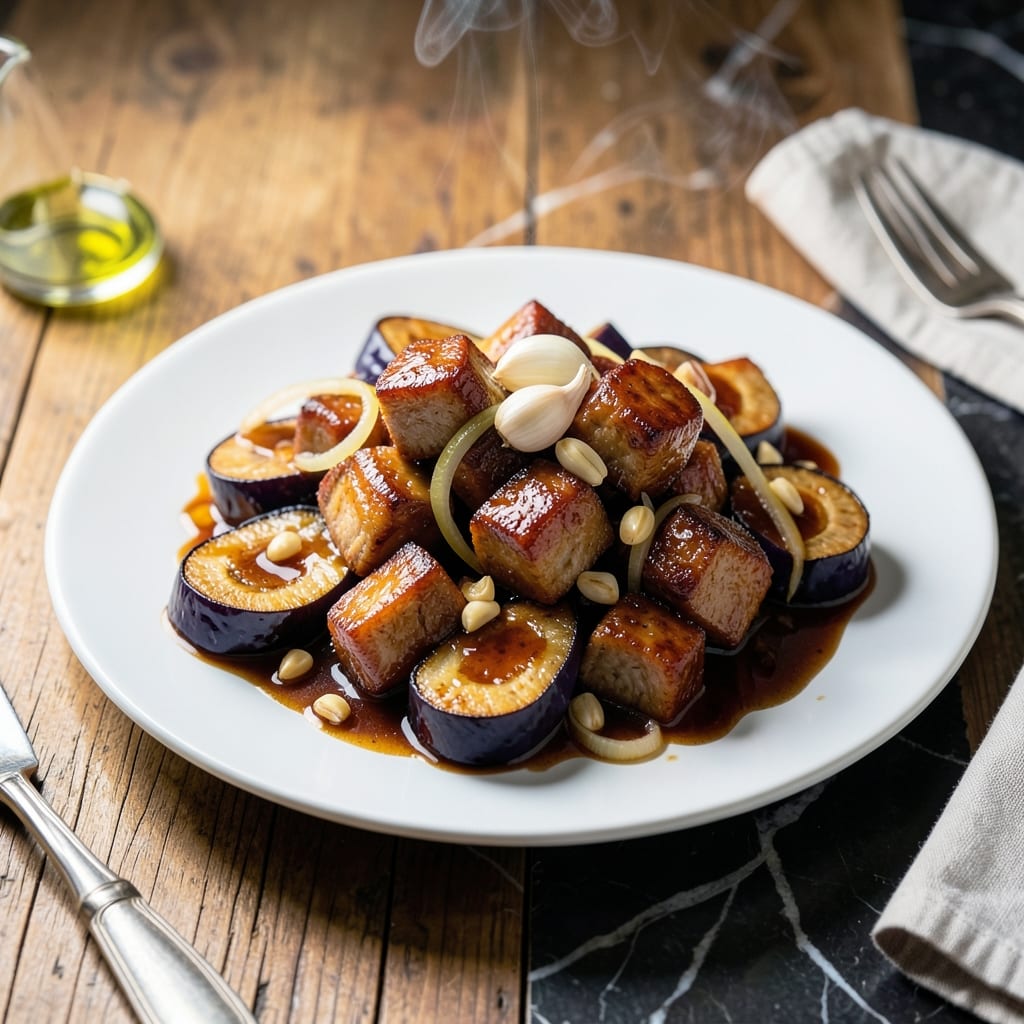 Adobong Talong With Pork Recipe: Filipino Eggplant Stew With Savory Pork