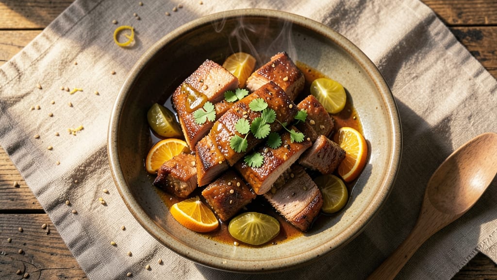 Cuban Pork Roast Crock Pot Recipe: Slow-Cooked Mojo Magic With Celery Crown Crunch