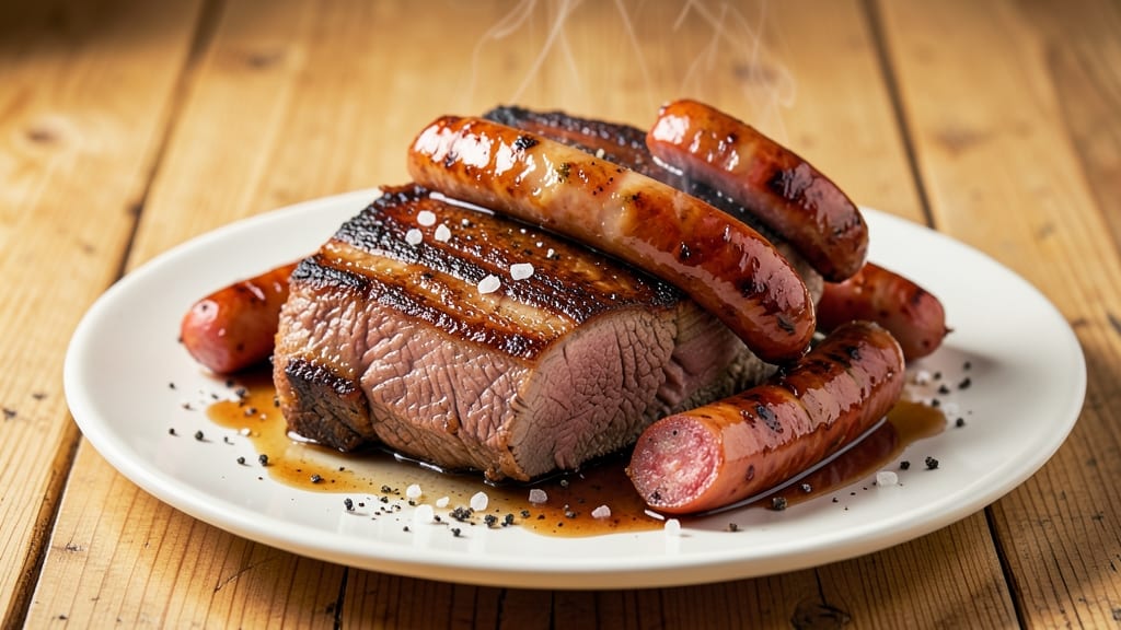 Brisket and Pork Sausage Recipe: Smoky-Spiced One-Pan Masterpiece