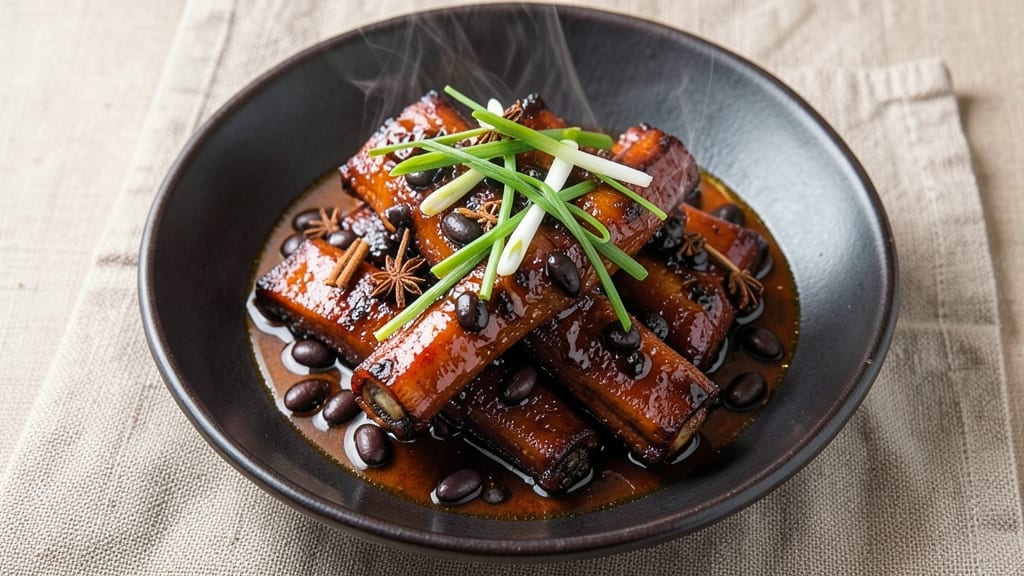 Chinese Black Bean Pork Spare Ribs Recipe: Fermented Soy and Star Anise Gloss