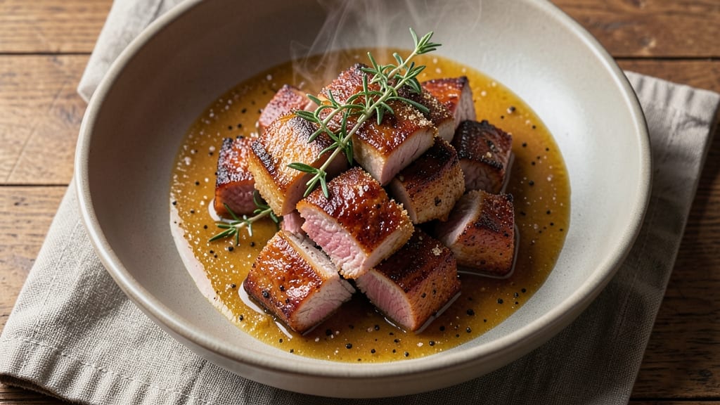 Chef's Pork Recipe: Pan-Seared Crust With Juicy, Melting Interiors