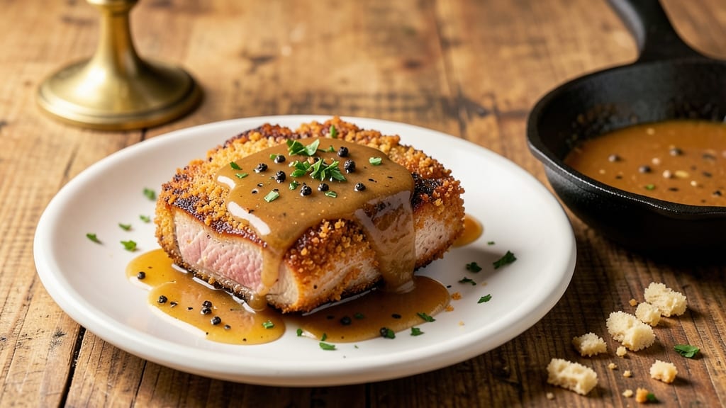 Breaded Pork Chop Gravy Recipe: Pan Sauce Magic with Crispy Bits