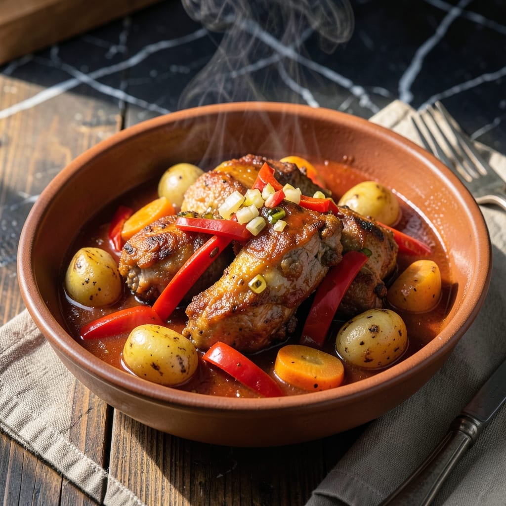 Afritada Chicken Pork Recipe: Filipino-Style Tomato and Potato Stew