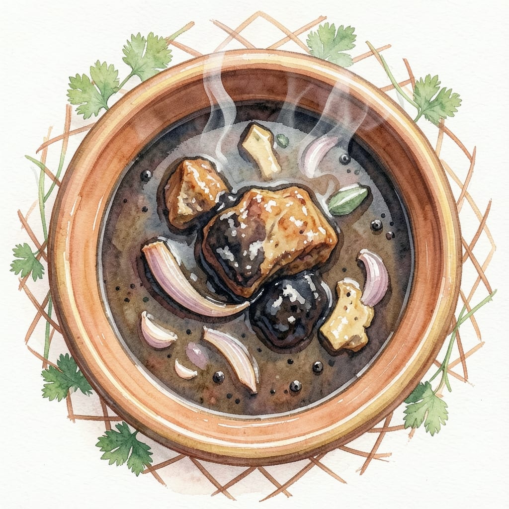 Black Pork Curry Sinhala Recipe: Coconut Milk and Spice Symphony