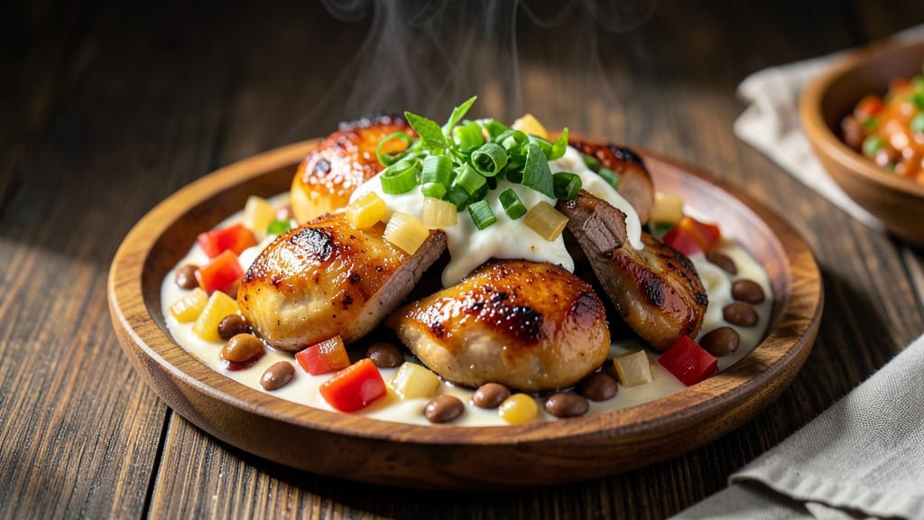 Chicken With Pork and Beans Filipino Recipe: Adobo-Inspired Stew With Tangy Vinegar Zing