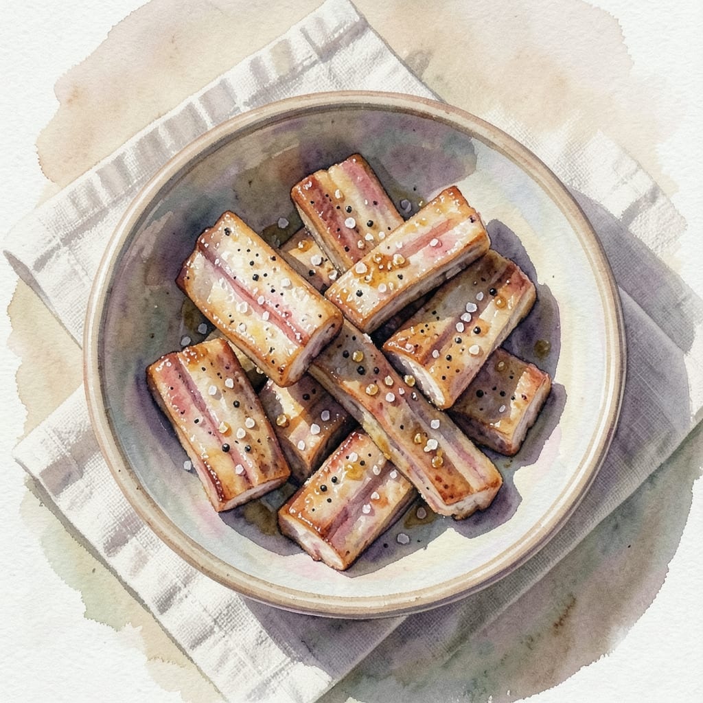 BBQ Pork Rib Tips Recipe: Oven-Baked Crispy Bark, Juicy Pink Cores