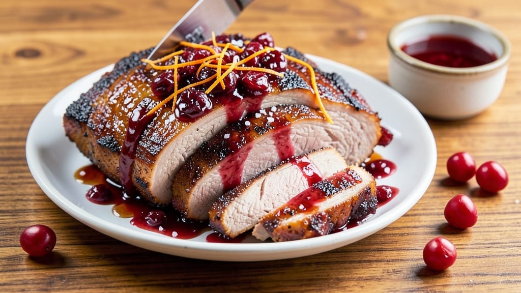 Cranberry Glazed Pork Loin Recipe: Tart-Sweet Glaze That Caramelizes to Shine