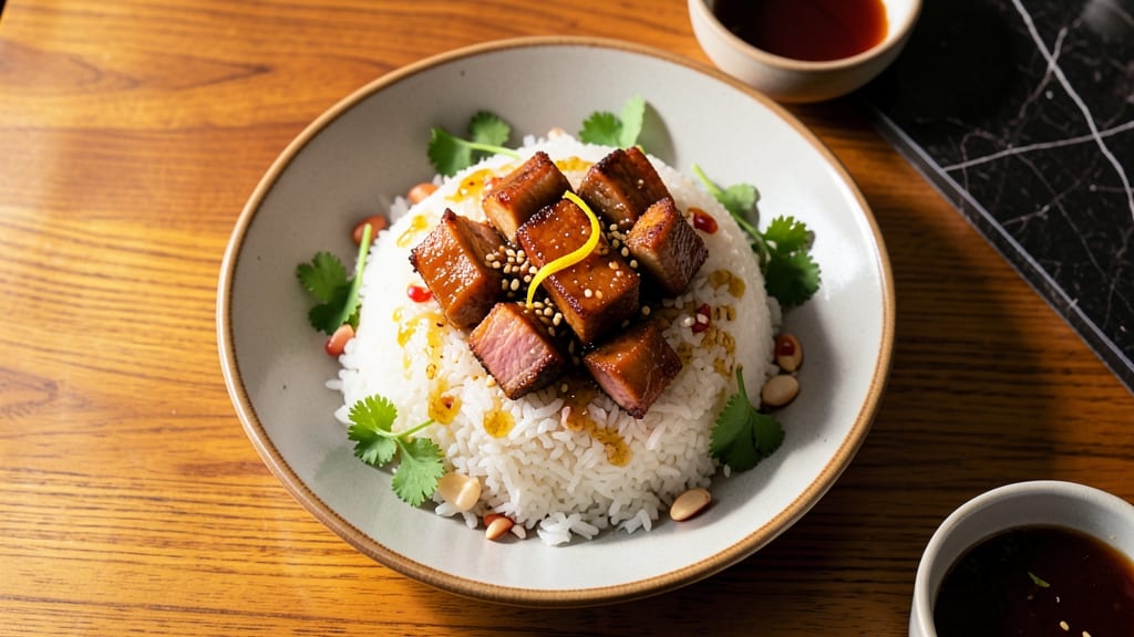 Chinese Sticky Rice With Pork Recipe: Five-Spice Glossed Crisp With Juicy Cores