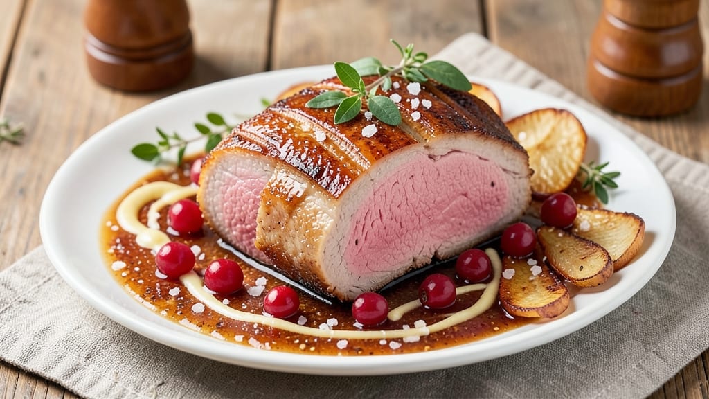 Cranberry Dijon Pork Roast with Apple Cider Glaze Recipe: Sweet-Tart Gloss That Rivals Holiday Tables