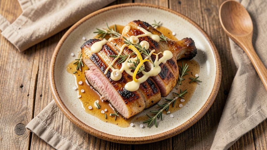 Carrabba's Grilled Pork Chops Recipe: Herb-Butter Seared With Juicy Centers