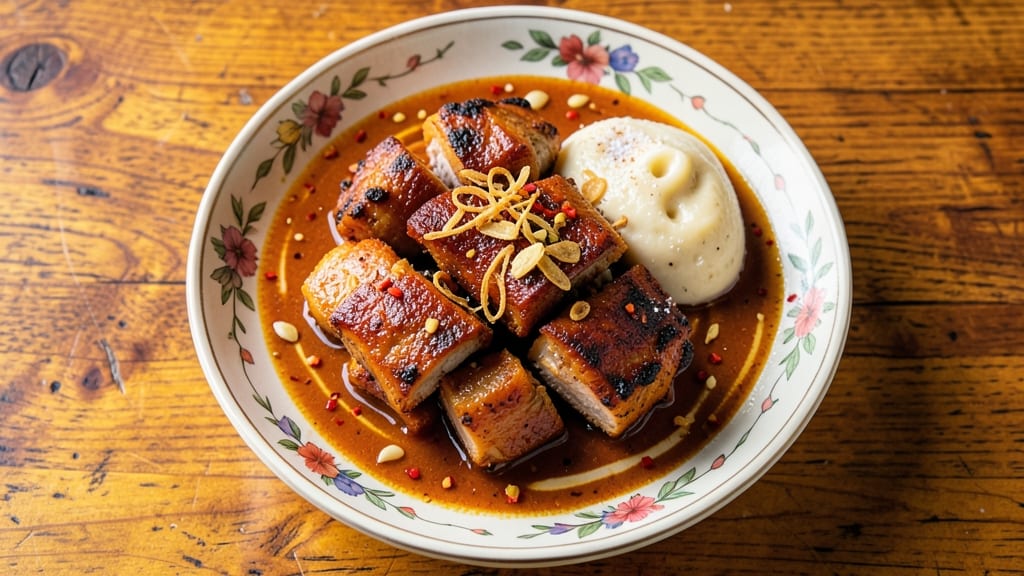 Crispy Pork Binagoongan With Gata Recipe: Caramelized Gloss Meets Creamy Coconut Bliss
