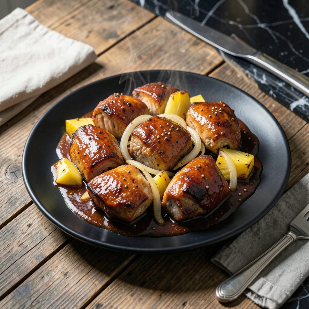 Adobo Recipe Pork With Pineapple: Filipino-Style Sweet and Tangy Tender Bites