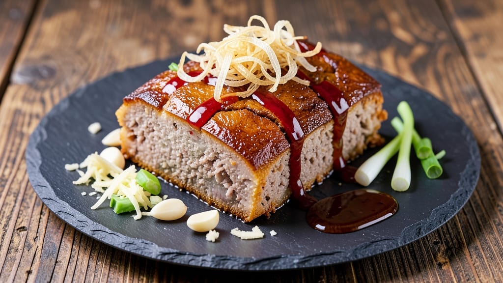 Chinese Pork Meatloaf Recipe: Five-Spice Glossed Crust With Juicy Centers