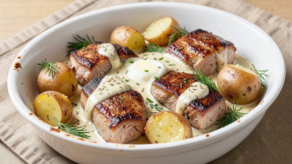 Crockpot Ranch Pork Chops and Potatoes Recipe: One-Pot Creamy Comfort with Herbed Crisp