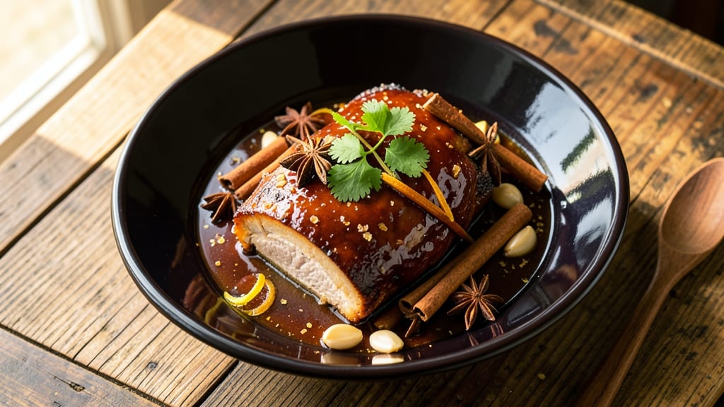 Chinese Sweet Pork Recipe: Five-Spice Glossed Crispy Edges and Silky Meat
