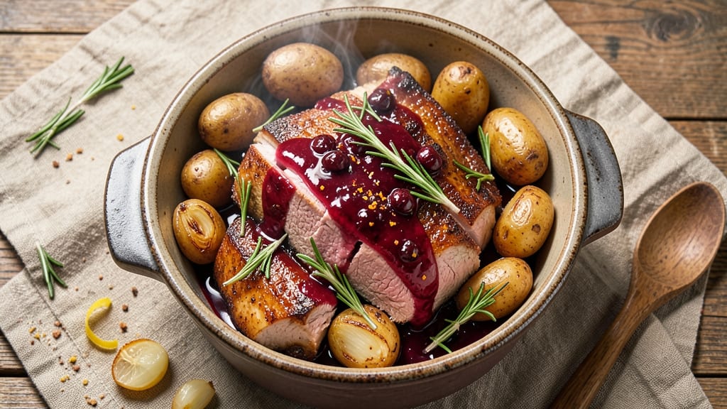Crock Pot Cranberry Pork Loin Recipe: Sweet-Tart Glaze That Caramelizes on Top